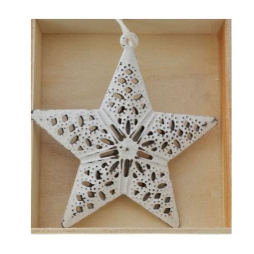 Μεταλλικό Αστεράκι με Σχέδια 7Χ7εκ.