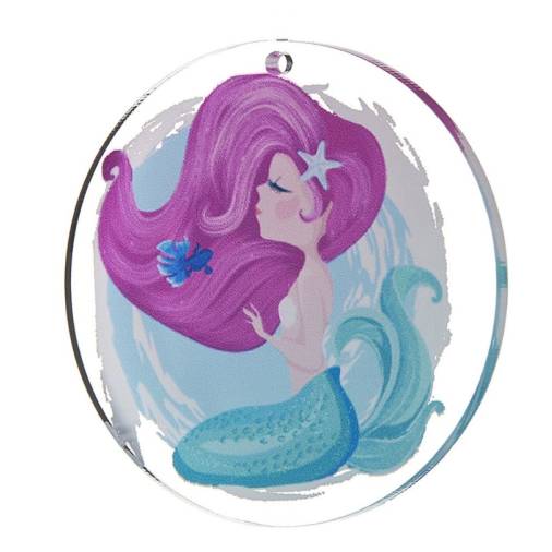 Plexiglass Στολίδι Γοργόνα 5εκ.