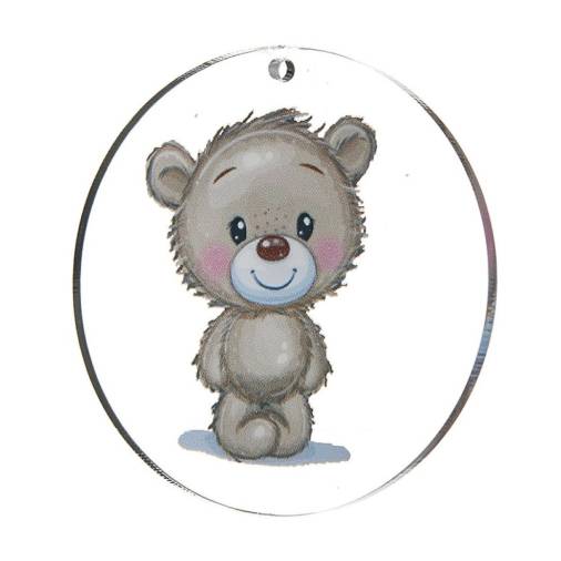 Plexiglass Στολίδι Αρκουδάκι 5εκ.