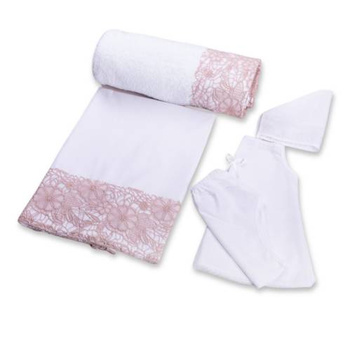 Σετ Λαδόπανα Κορίτσι Δαντέλα Κιπουρ 