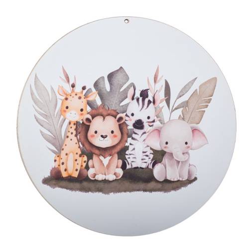 Ξύλινο Διακοσμητικό Ζωάκια Ζούγκλας 22εκ.