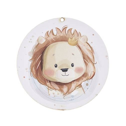 Ξύλινο Διακοσμητικό Λιονταράκι 22εκ.