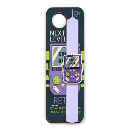 Σετ Ξύλινη Πλάτη & Στολίδι Λαμπάδας Game Over