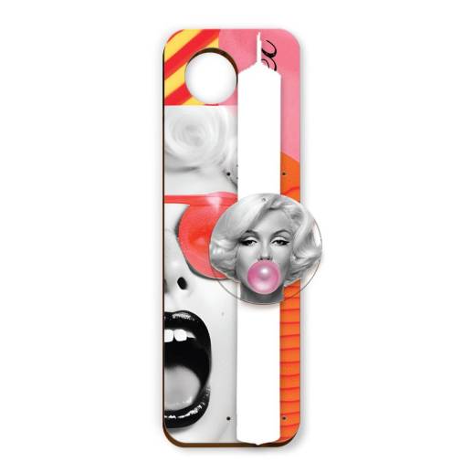 Σετ Ξύλινη Πλάτη & Στολίδι Λαμπάδας Merilyn Monroe