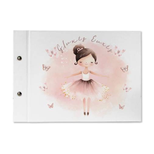 Βιβλία Ευχών Βάπτισης Μπαλαρίνα 20Χ30εκ.