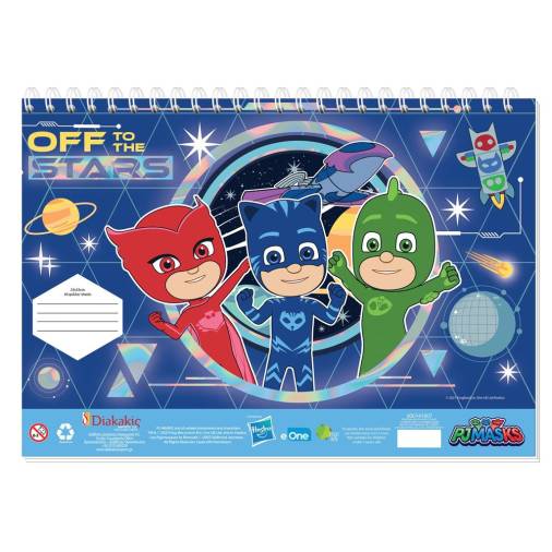 Μπλοκ Ζωγραφικής Pj Masks Σιελ 23Χ33εκ. 40 Φύλλων