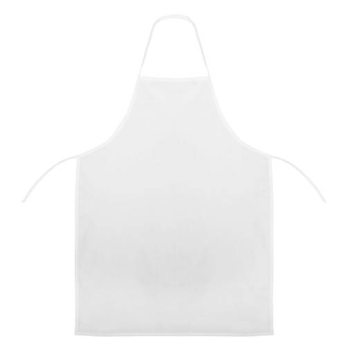 Ποδιά Νονού-Νονάς Λευκή 100% Βαμβάκι