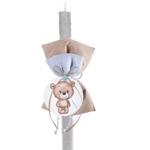 Λαμπάδα Στολισμένη Αρκουδάκι