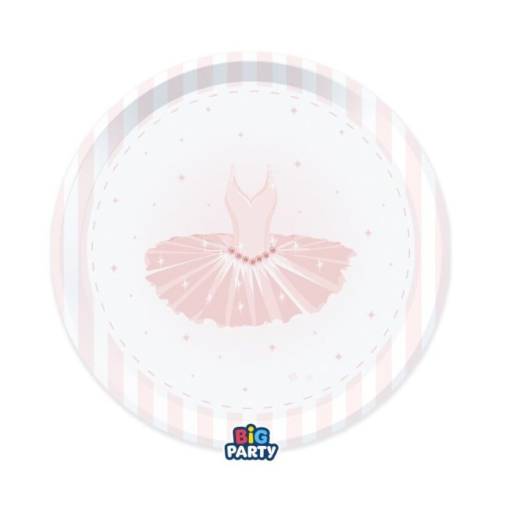 Πιατάκια Χάρτινα Μπαλαρίνα 22εκ.(6τεμ)