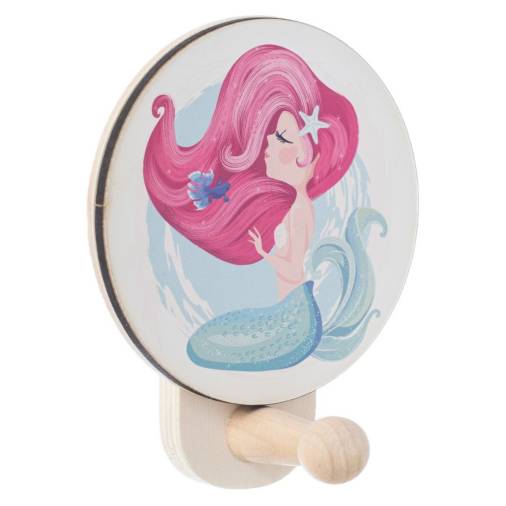 Ξύλινη Κρεμάστρα Γοργόνα