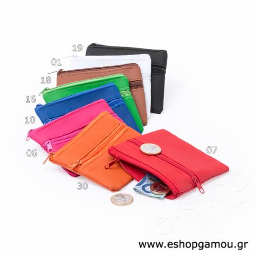 Πορτοφολάκι με Διπλό Φερμουάρ 10,5Χ9εκ.