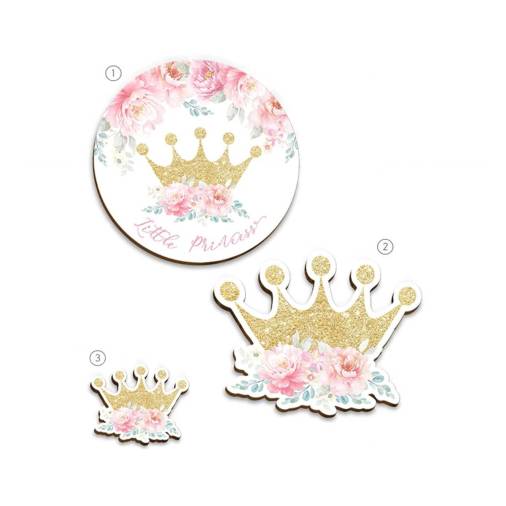 Ξύλινο Σετ Στολισμού Κορώνες (Σετ 3τεμ)