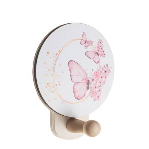 Ξύλινη Κρεμάστρα Πεταλούδα