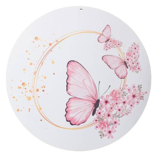 Ξύλινο Στολίδι Εκτυπωμένο Πεταλούδα 5εκ.