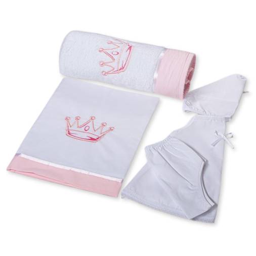 Σετ Λαδόπανα Κορίτσι Κορώνα Ροζ 