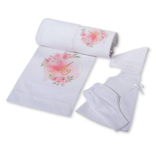 Σετ Λαδόπανα Κορίτσι Μονόγραμμα