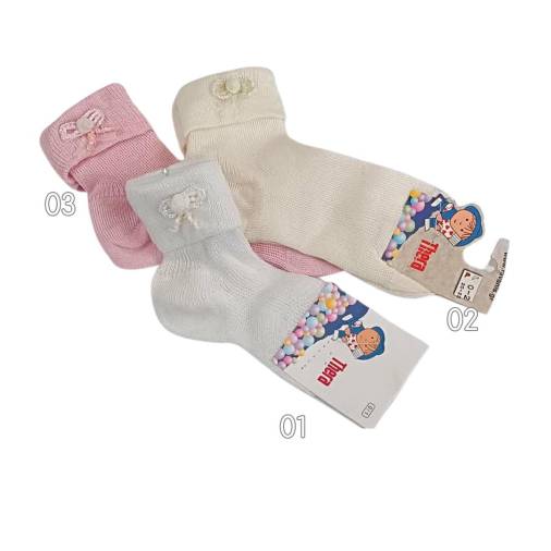 Βαπτιστικά Καλτσάκια Κορίτσι Χαντρούλες