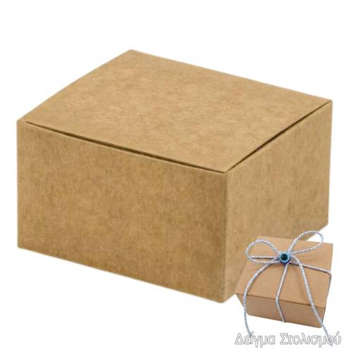 Κουτί Ορθογώνιο Κραφτ 6Χ5,5Χ3,5εκ.