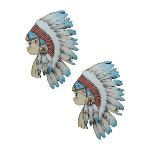 Ξύλινη Φιγούρα Ινδιάνος 7,5εκ.