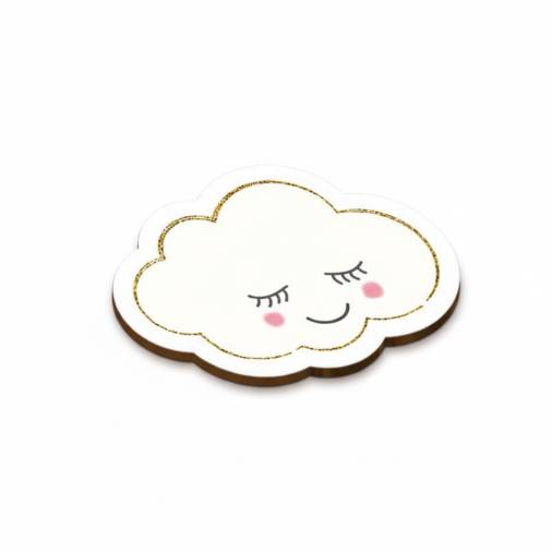 Ξύλινο Στολίδι Συννεφάκι 6,5εκ.