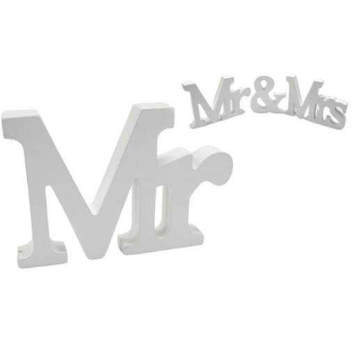 Ξύλινο Mr Λευκό 15x11εκ.