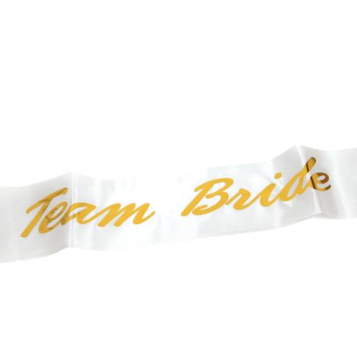 Κορδέλα Σατέν Team Bride 9.5εκ.