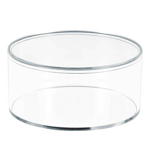 Κουτί Plexiglass Στρόγγυλο με Καπάκι 15Χ6,5εκ.