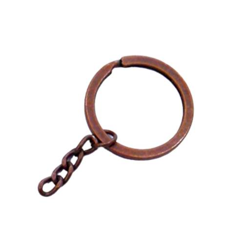 Κρίκοι Μπρελόκ Αλυσίδα 3εκ. Anti Copper