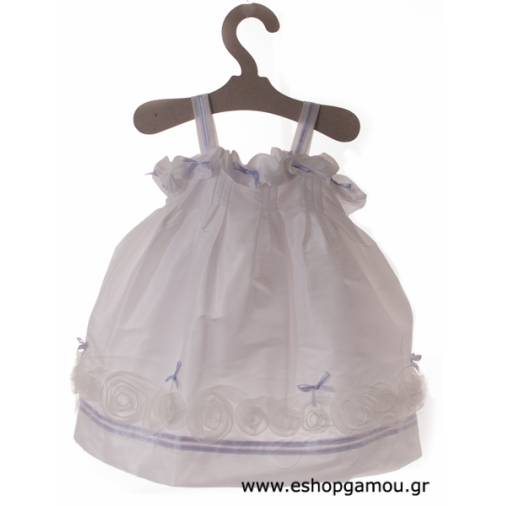 Βαπτιστικό Φόρεμα με Καπέλο Bebe en Rose