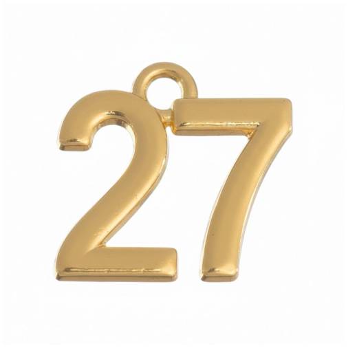 Μεταλλικό 27 Χρυσό 2εκ.
