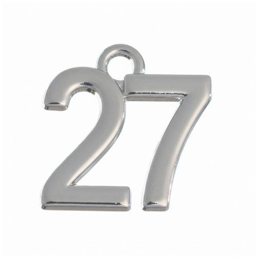Μεταλλικό 27 Ασημί 2εκ.