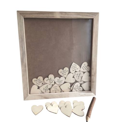 Κορνίζα Ευχών Ξύλινη με Plexiglass
