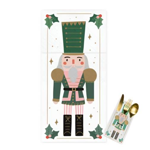 Χαρτοπετσέτα με Θήκη Καρυοθραύστης 10Χ20εκ.