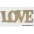 Ξύλινο Love Φυσικό 31x11εκ.